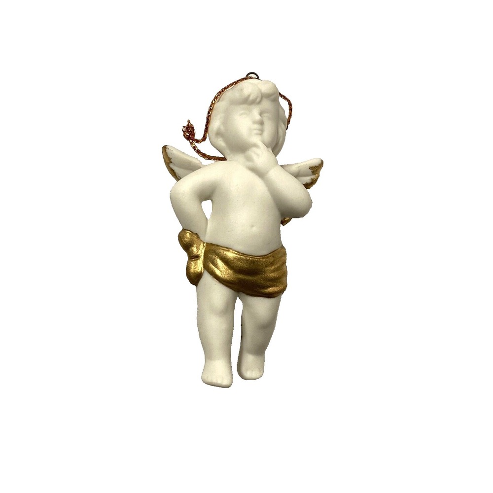RUSS‎ angelic treasures porcelain angel ornament BOY